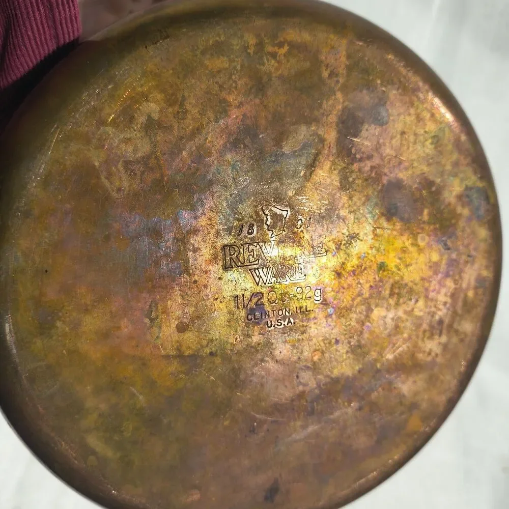 Revere Ware Vintage 32oz Copper Clad Sauce Pan